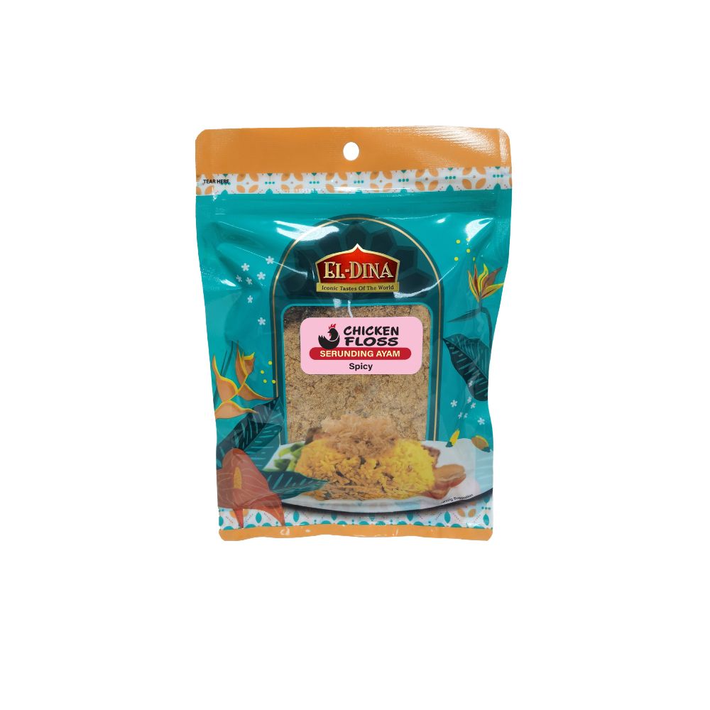 El-Dina Chicken Floss / Spicy Floss / Beef Floss / CaraBeef Floss 80g Ready to Eat (Halal) Ready Stock