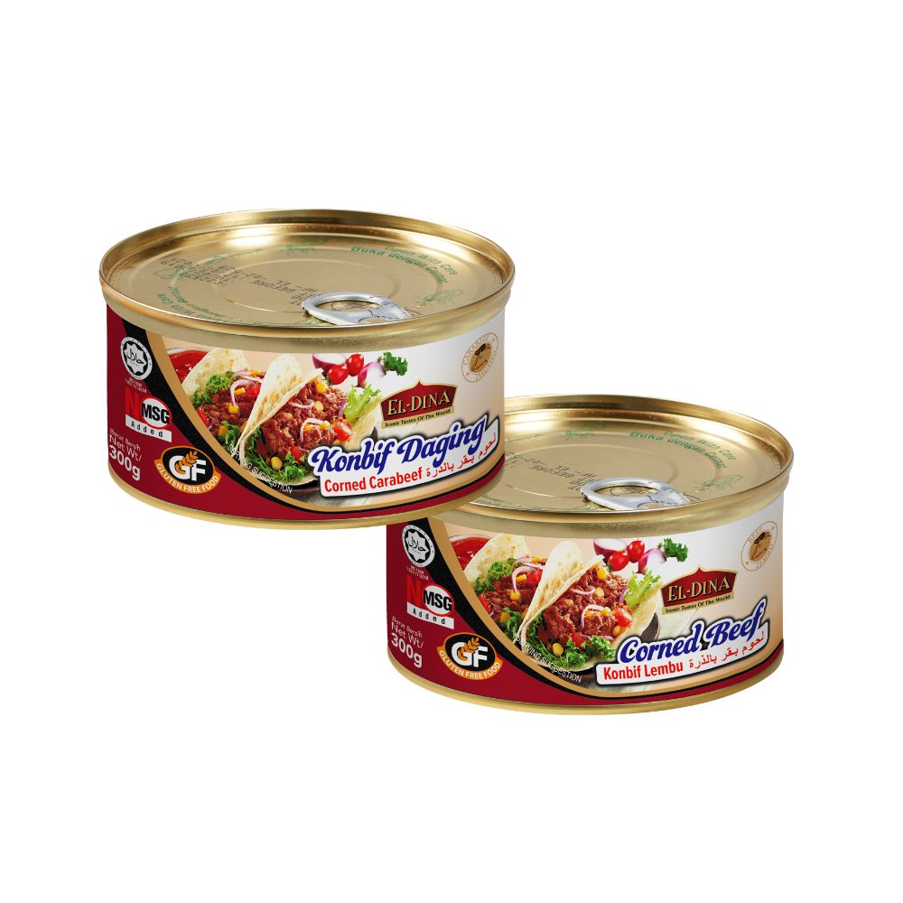 El-Dina Corned Beef/ CaraBeef 300g Ready to Eat (Halal)