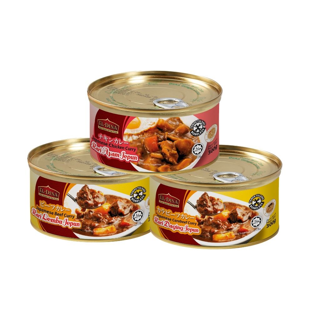 El-Dina Japanese Chicken Curry / Beef / Carabeef 300g Ready to Eat (Halal)